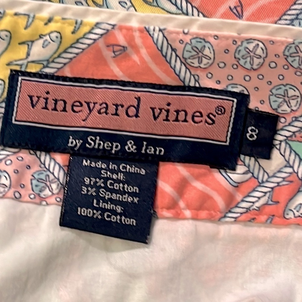 Vineyard Vines Mini Skirt Patchwork Print Nautica… - image 6